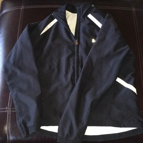 Under Armour Other - Under Armour mens size small jacket windbreaker  reflective areas vguc black